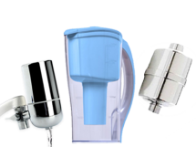 Vann Rensepakke, Vannrenser Kran topp filter 5 trinn, Vannfilter kanne 4 trinn, Dusjfilter 3 trinn